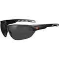 Ergodyne Ergodyne® Skullerz® VALI Frameless Safety Glasses, Matte Black, Anti-Fog Smoke Lens 59233